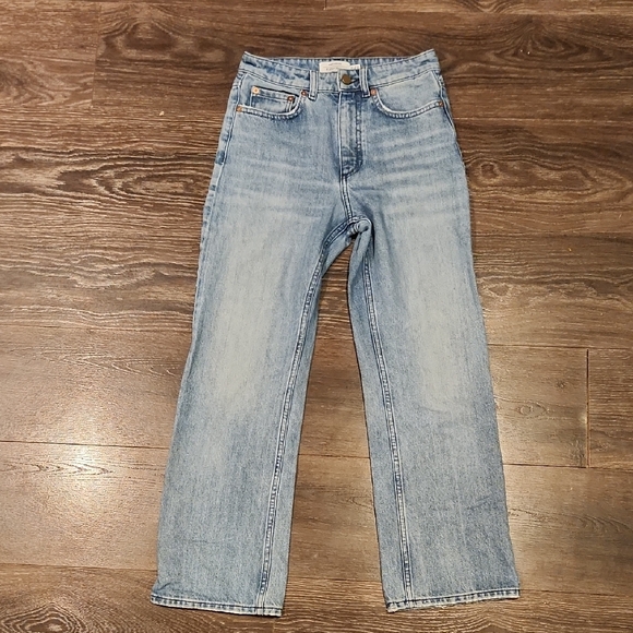 ❤️ & OTHER STORIES KEEPER HIGH RISE STRAIGHT LEG JEANS, 0 (25) - Picture 2 of 7